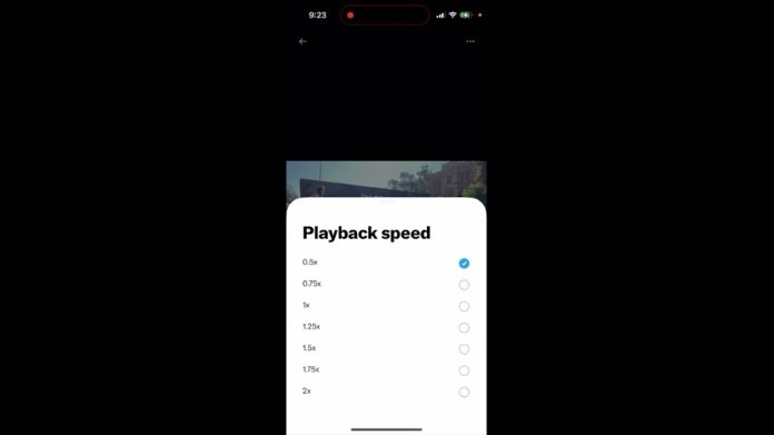 change playback speed