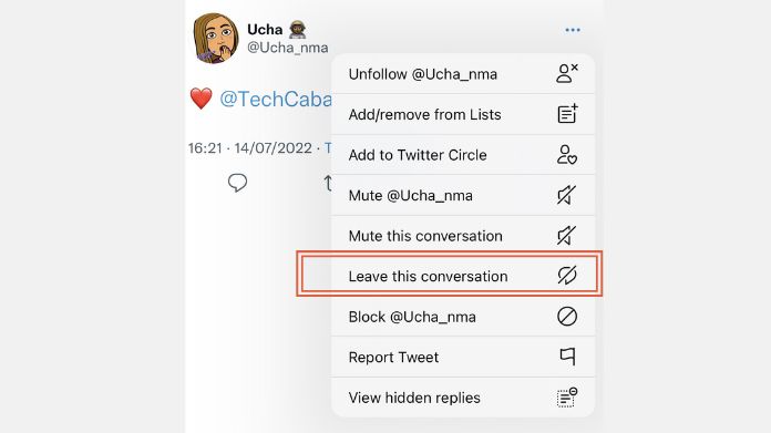 leave this conversation
