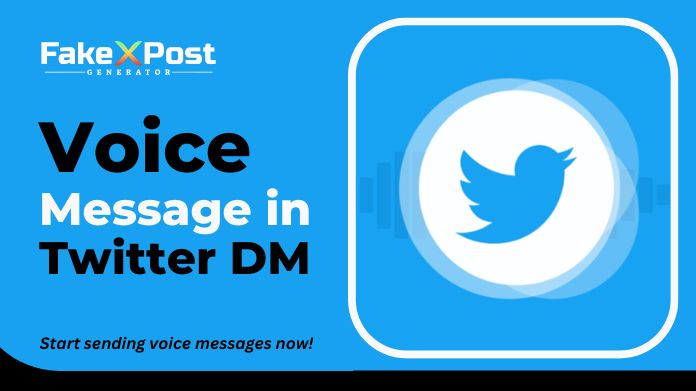 voice message in twitter dm